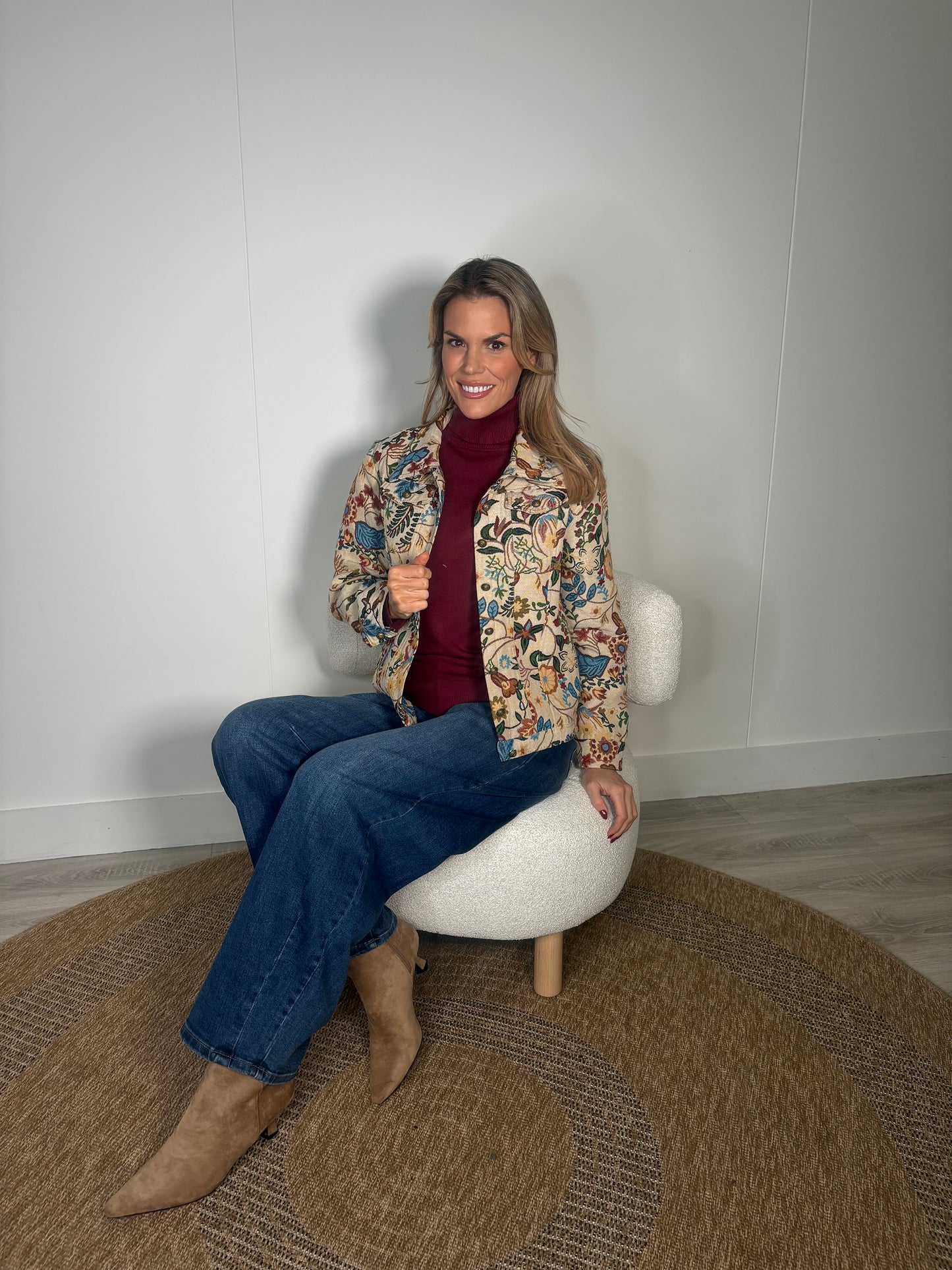 Tapestry Style Floral Jacket