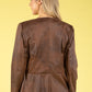 Vintage Leather Peplum Jacket
