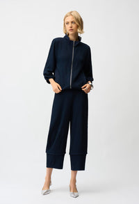 Cropped Wide-leg Trousers