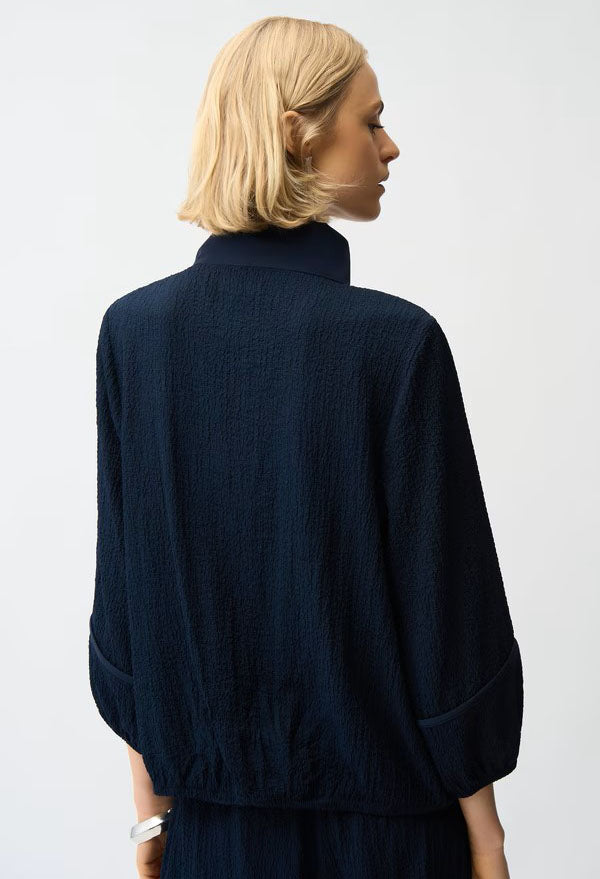 Casual Collared Zipper Jacket