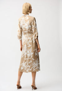 Floral Belted Shirt Dress