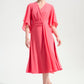 Knee-length Wrap Style Dress