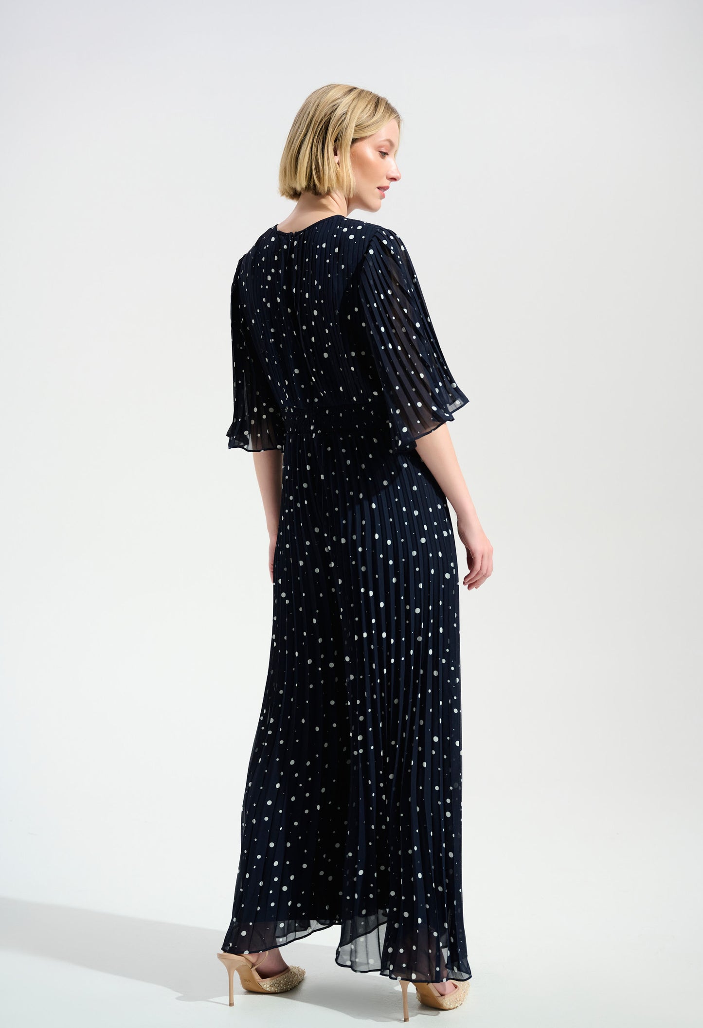 Polka-dot Belted Jumpsuit