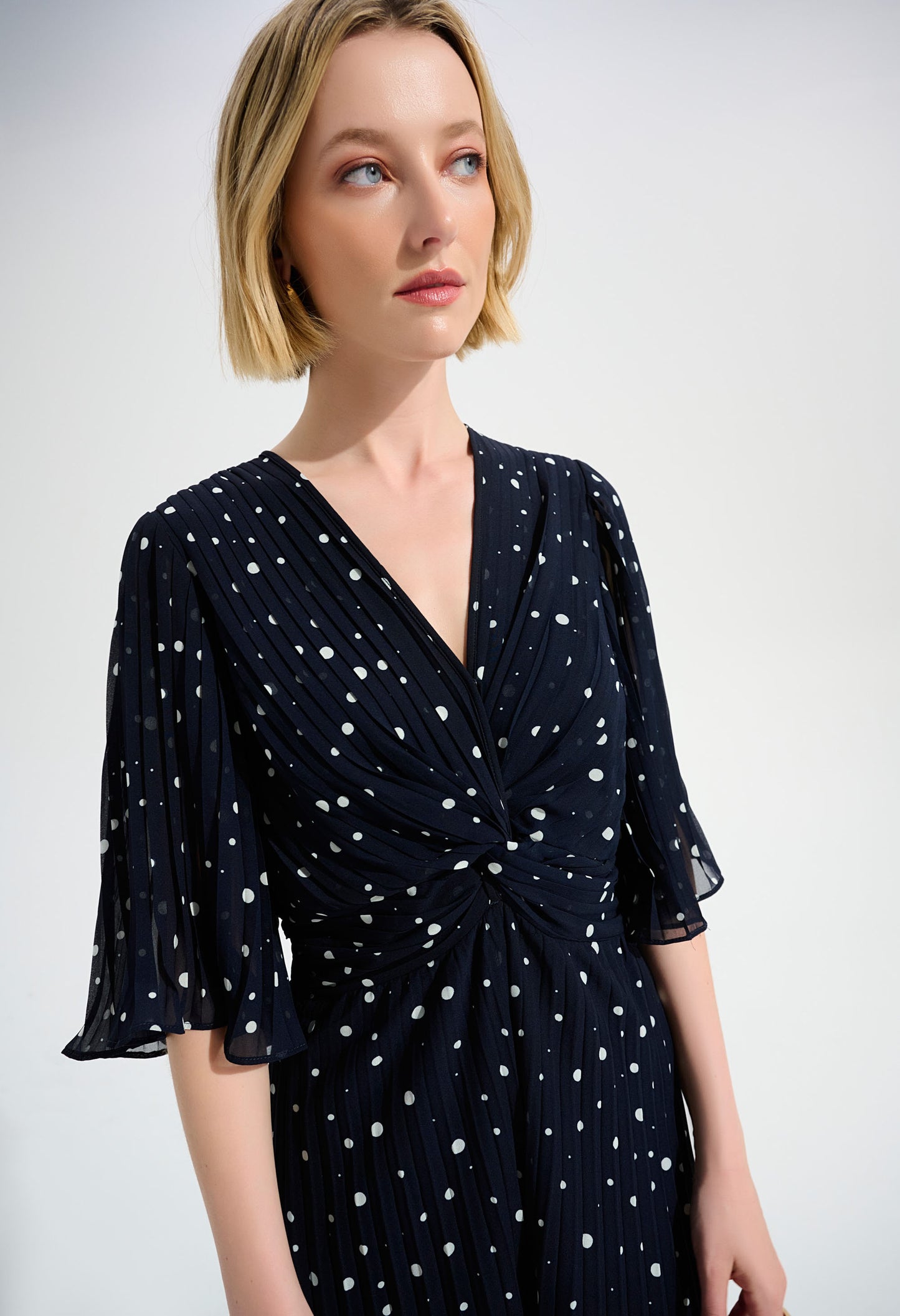 Polka-dot Belted Jumpsuit