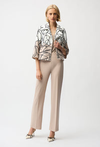 Collared Hip-length Blazer