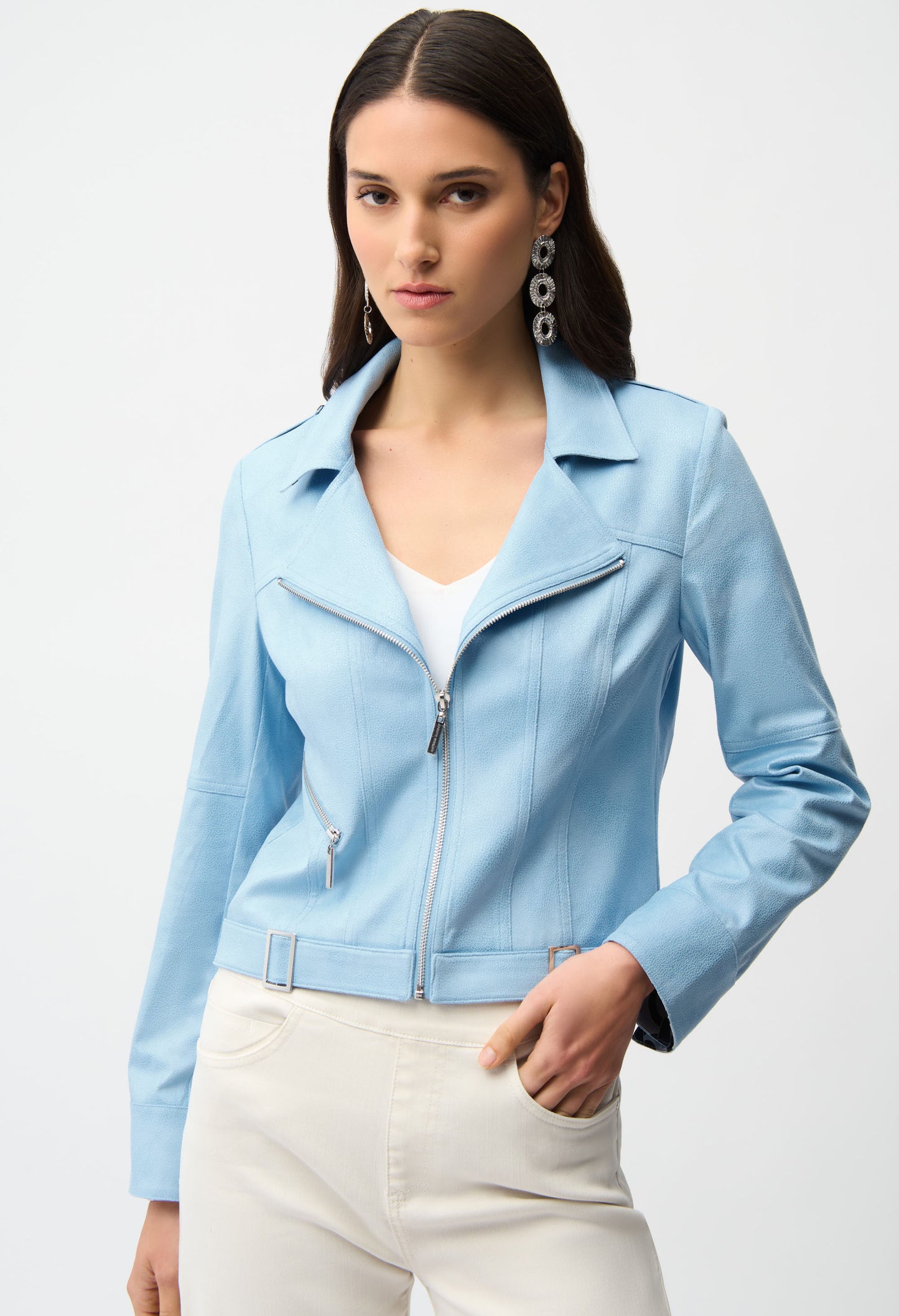 Zipper Closure Casual Jacket