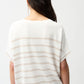 Striped V-neck Top