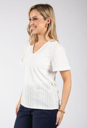 Tuni Crochet Detail Top