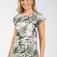 Tropical Palm Print Top