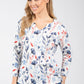 Corinthia Fan Printed Top