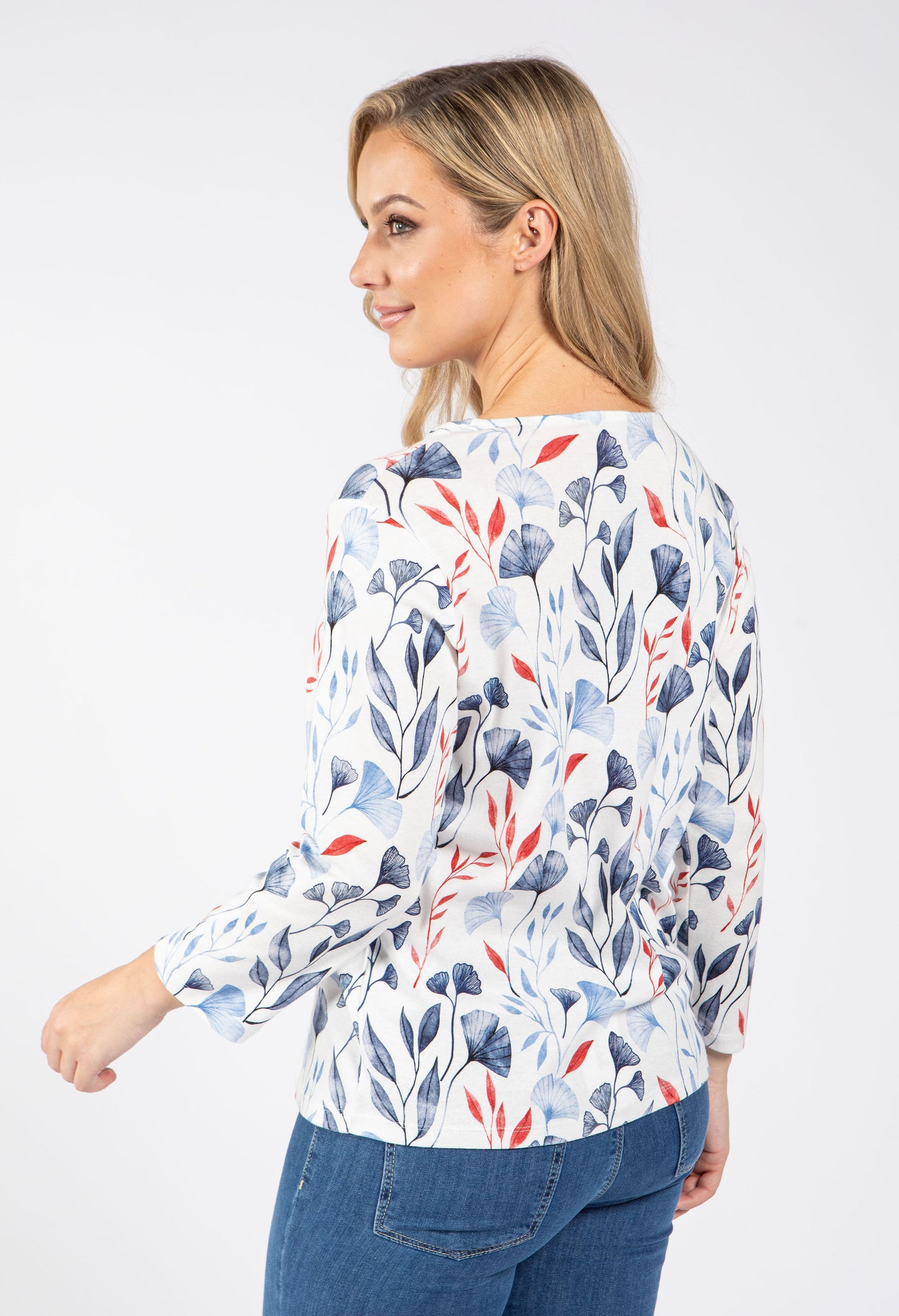 Corinthia Fan Printed Top