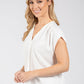 Front Pleat Top