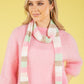 Wool Blend Striped Skinny Scarf
