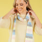Wool Blend Striped Skinny Scarf