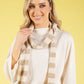 Wool Blend Striped Skinny Scarf
