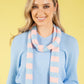 Wool Blend Striped Skinny Scarf