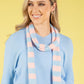 Wool Blend Striped Skinny Scarf