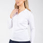 Pleated Shoulder Polo Top