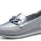sport wedge loafer with chain detail