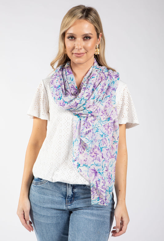 Ditzy Blossom Print Scarf