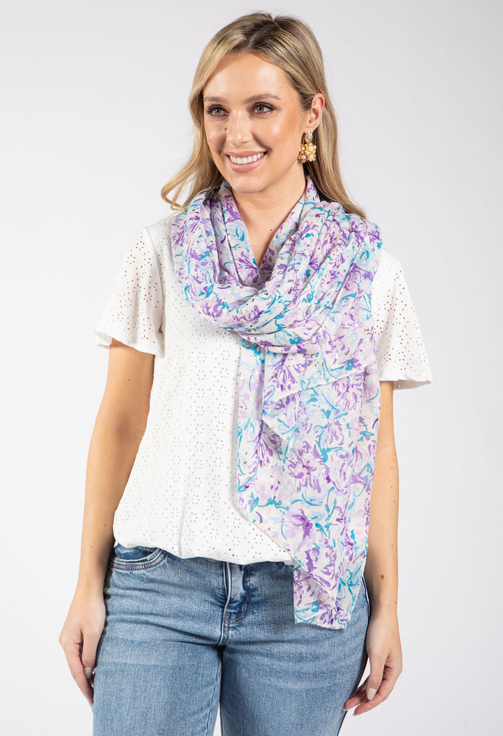 Ditzy Blossom Print Scarf