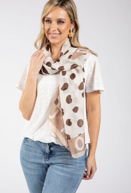 Spotted Print Scarf