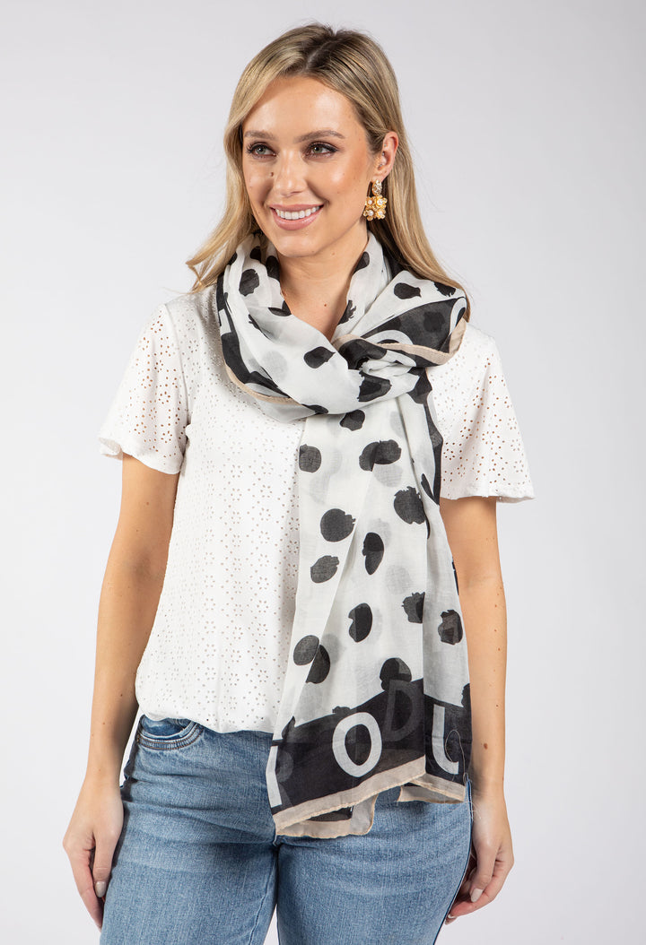 Spotted Print Scarf