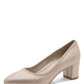 shimmer gold court heel