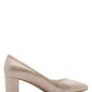 Metallic Block Heel