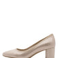 Metallic Block Heel