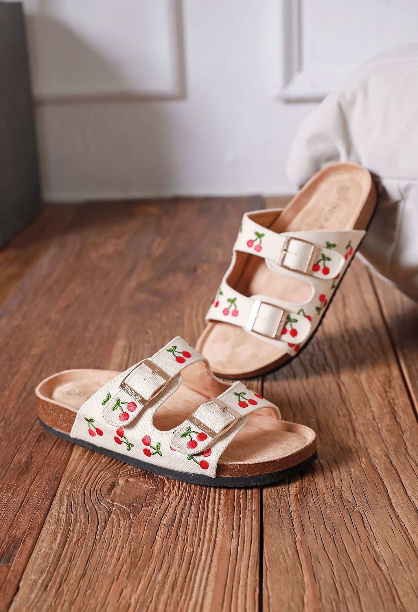 Cherry Double Strap Sandal