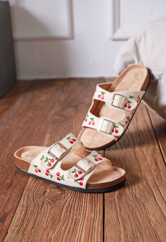 Cherry Double Strap Sandal