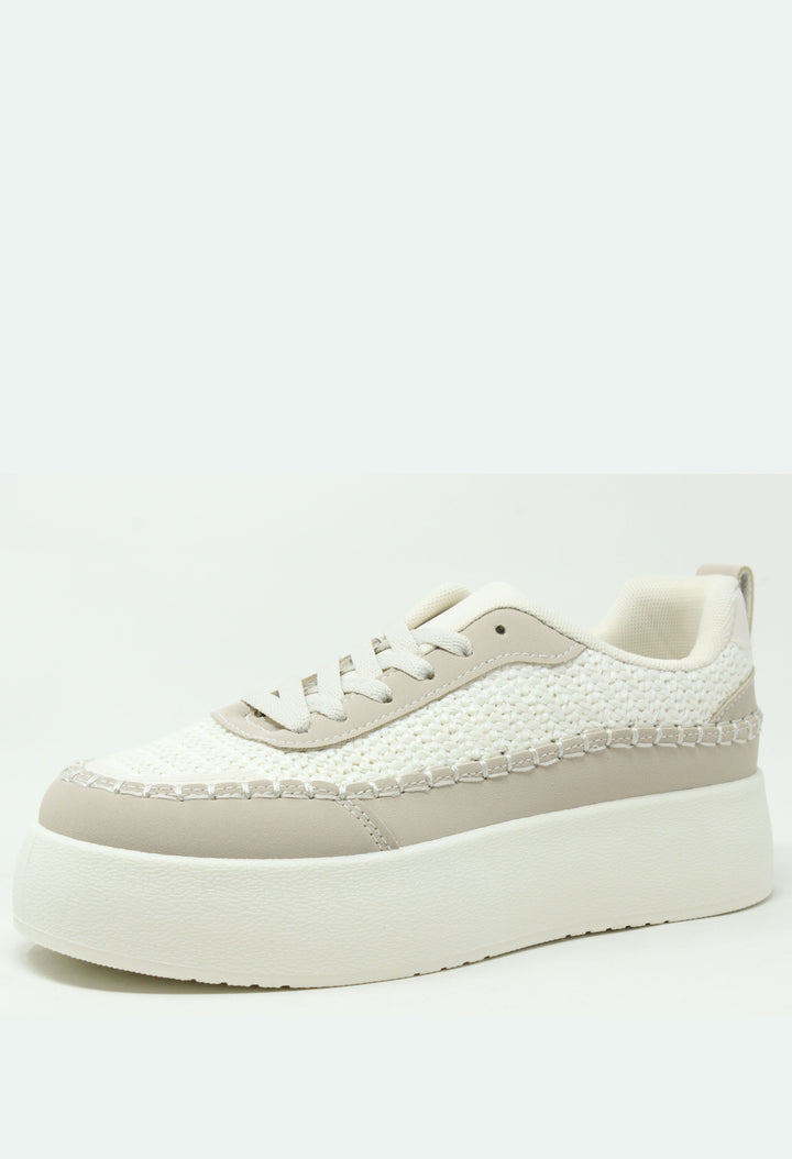 Crochet Detail Platform Trainer