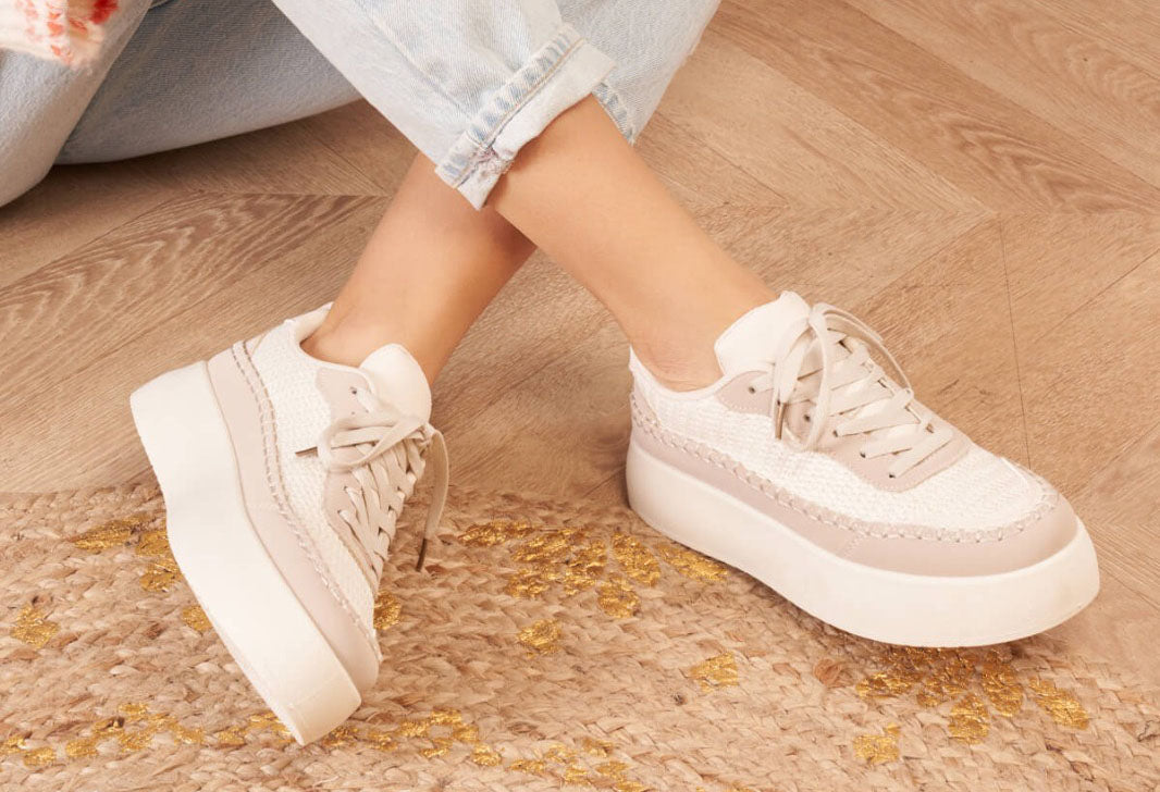 Crochet Detail Platform Trainer