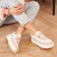Crochet Detail Platform Trainer