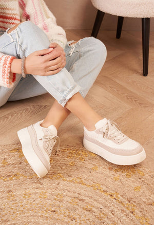 Crochet Detail Platform Trainer