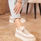 Crochet Detail Platform Trainer