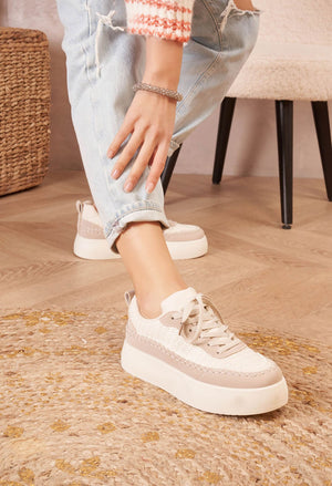 Crochet Detail Platform Trainer