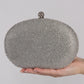 Diamante Round Clutch Bag