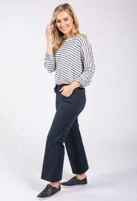 Relaxed Fit Striped Top