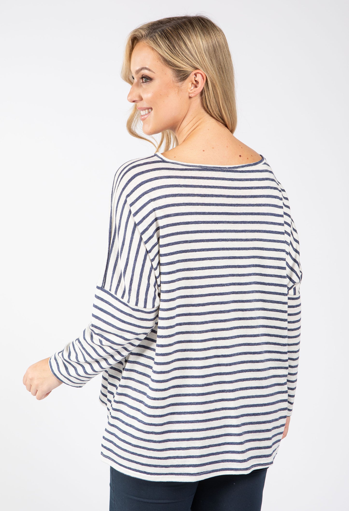 Relaxed Fit Striped Top