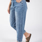 Belted Barrel Jeans