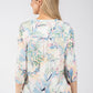 Sara Leaf Print Blouse