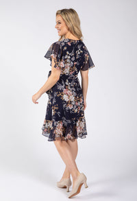 Floral Print Wrap Dress