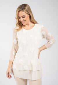 Rose Detail Knit Top