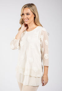 Rose Detail Knit Top