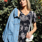 Oversized Barrel Sleeve Denim Jacket