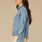 Oversized Barrel Sleeve Denim Jacket