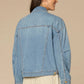 Oversized Barrel Sleeve Denim Jacket