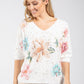Floral Print Lux Alpaca Knit Jumper